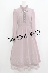 Rojita / レースアップロングシフォンワンピース Free ピンク H-25-12-10-015-LO-OP-NS-ZH