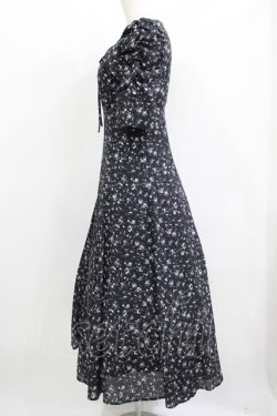 画像2: An MILLE / 花柄ロングワンピース Free ブラック H-25-12-10-017-EL-OP-NS-ZH