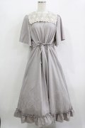 m petit by misako / TT*AOKレースセーラーワンピース M グレー H-25-12-10-018-LO-OP-NS-ZH