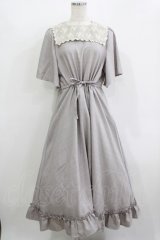 m petit by misako / TT*AOKレースセーラーワンピース M グレー H-25-12-10-018-LO-OP-NS-ZH