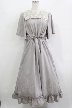 画像1: m petit by misako / TT*AOKレースセーラーワンピース M グレー H-25-12-10-018-LO-OP-NS-ZH