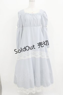 画像1: FLC / 星名桜子/hsスクエアネックOP　 M サックス H-25-12-10-019-LO-OP-NS-ZH