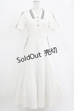 画像1: An MILLE / ポロロングワンピース Free オフホワイト H-25-12-10-020-EL-OP-NS-ZH