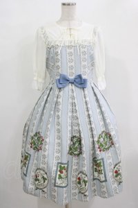 Melody BasKet / Berry galleryチュール切替ワンピース M サックス H-25-12-11-001-LO-OP-KB-ZH