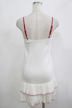 画像3: Katie / UNDER PRETTIES frill camisole one-piece  オフ×レッド H-25-12-11-026-LO-OP-KB-ZH