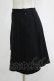 画像2: BPN / ジャガードウールアシメプリーツスカート  黒 H-25-12-11-031-GO-SK-KB-ZH (2)