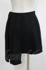 画像3: BPN / ジャガードウールアシメプリーツスカート  黒 H-25-12-11-031-GO-SK-KB-ZH (3)