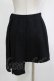 画像3: BPN / ジャガードウールアシメプリーツスカート  黒 H-25-12-11-031-GO-SK-KB-ZH (3)