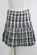 Candy Stripper / CHECK PLEATS MINI SKIRT S ブラック H-25-12-11-032-PU-SK-KB-ZH