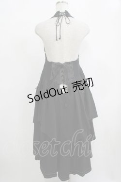 画像3: Ozz oneste / ホルター付薔薇刺繍オーバーコルセット  ブラック H-25-12-11-033-OO-SK-KB-ZH