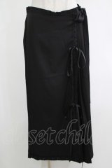 Triple fortune / ラップフレアパンツ XL ブラック H-25-12-11-034-EL-PA-KB-ZH