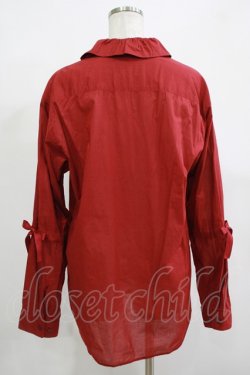 画像3: MILKBOY / フリルカラーシャツ  レッド H-25-12-11-038-MB-BL-KB-ZH