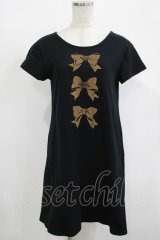 MILK / Ribbonカットワンピース  ブラック H-25-12-11-039-ML-OP-KB-ZH