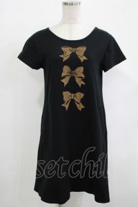 MILK / Ribbonカットワンピース  ブラック H-25-12-11-039-ML-OP-KB-ZH