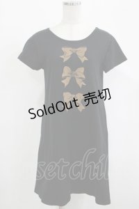 MILK / Ribbonカットワンピース  ブラック H-25-12-11-039-ML-OP-KB-ZH