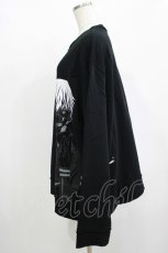 画像2: QOOZA / 東京喰種×QOOZA金木研 ダメージスウェット  ブラック H-25-12-11-040-PU-TO-KB-ZH (2)