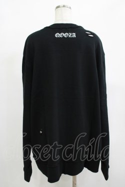 画像3: QOOZA / 東京喰種×QOOZA金木研 ダメージスウェット  ブラック H-25-12-11-040-PU-TO-KB-ZH