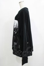 画像2: QOOZA / 東京喰種×QOOZA金木研 ダメージスウェット  ブラック H-25-12-11-042-PU-TO-KB-ZH (2)