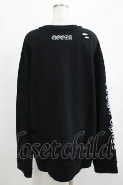 画像3: QOOZA / 東京喰種×QOOZA金木研 ダメージスウェット  ブラック H-25-12-11-042-PU-TO-KB-ZH