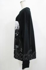 画像2: QOOZA / 東京喰種×QOOZA金木研 ダメージスウェット  ブラック H-25-12-11-043-PU-TO-KB-ZH (2)