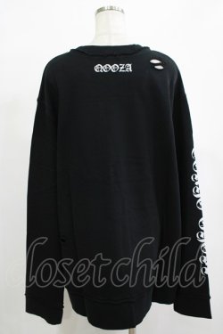 画像3: QOOZA / 東京喰種×QOOZA金木研 ダメージスウェット  ブラック H-25-12-11-043-PU-TO-KB-ZH
