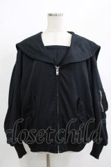 Candy Stripper / SAILOR MA-1  ブラック H-25-12-11-046-PU-JA-KB-ZH