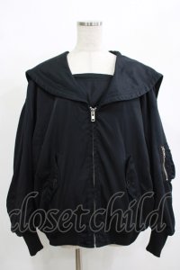 Candy Stripper / SAILOR MA-1  ブラック H-25-12-11-046-PU-JA-KB-ZH