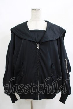 画像1: Candy Stripper / SAILOR MA-1  ブラック H-25-12-11-046-PU-JA-KB-ZH