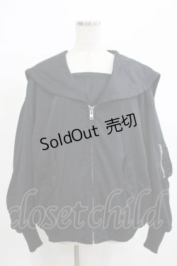 画像1: Candy Stripper / SAILOR MA-1  ブラック H-25-12-11-046-PU-JA-KB-ZH