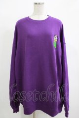 Candy Stripper / CANDYS PLAY SWEATワンピース  パープル H-25-12-11-053-PU-OP-KB-ZH