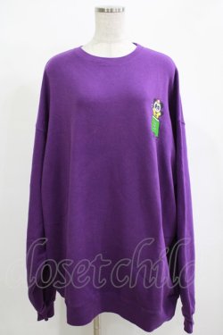画像1: Candy Stripper / CANDYS PLAY SWEATワンピース  パープル H-25-12-11-053-PU-OP-KB-ZH