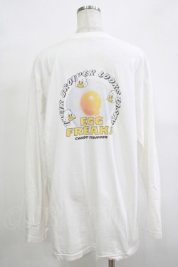 画像3: Candy Stripper / EGG FREAKS L/S Tシャツ  白 H-25-12-11-055-PU-TO-KB-ZH