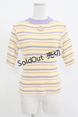 画像1: Candy Stripper / SUNNY RIB  2 パープル H-25-12-11-056-PU-TO-KB-ZT1216J