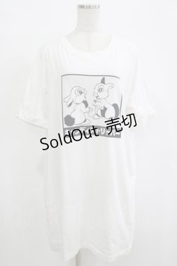 画像1: Candy Stripper / PRISONER BUNNYS BIG BIG TEE  ホワイト H-25-12-11-058-PU-TO-KB-ZT461