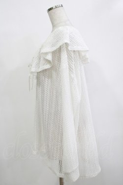 画像2: merry jenny / メッシュニットソーリラクシーチュニック  アイボリー H-25-12-11-062-LO-TO-KB-ZH