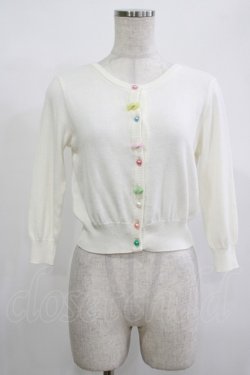 画像1: MILK / キャンディーカーデ  ホワイト H-25-12-11-066-ML-TO-KB-ZH