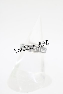 画像1: Justin Davis / OBSESSIONリング S(約9号) シャイニーBLACK H-25-12-11-071-SL-AC-KB-ZH