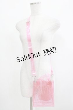 画像1: Candy Stripper / GOOD TIME CLEAR SHOULDER BAG  ピンク H-25-12-11-072-PU-BG-KB-ZH