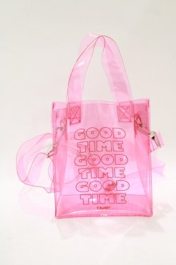 画像2: Candy Stripper / GOOD TIME CLEAR SHOULDER BAG  ピンク H-25-12-11-072-PU-BG-KB-ZH