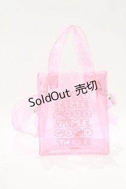 画像2: Candy Stripper / GOOD TIME CLEAR SHOULDER BAG  ピンク H-25-12-11-072-PU-BG-KB-ZH