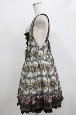 画像2: Ozz oneste / 宗教画プリントジャンパースカート  ブラウン H-25-12-11-008-OO-OP-KB-ZH