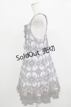 画像2: Ozz oneste / 宗教画プリントジャンパースカート  ブルーグレー H-25-12-11-009-OO-OP-KB-ZH