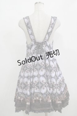 画像3: Ozz oneste / 宗教画プリントジャンパースカート  ブルーグレー H-25-12-11-009-OO-OP-KB-ZH