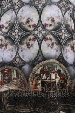 画像4: Ozz oneste / 宗教画プリントジャンパースカート  ブルーグレー H-25-12-11-009-OO-OP-KB-ZH