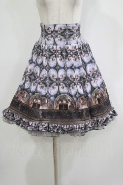 画像1: Ozz On / リバーシブルスカート  宗教画プリント×グレー H-25-12-11-010-OO-SK-KB-ZH