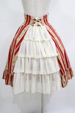 画像3: ATELIER PIERROT / ハイウエストスカート  赤(コーデュロイ) H-25-12-11-011-EL-SK-KB-ZH