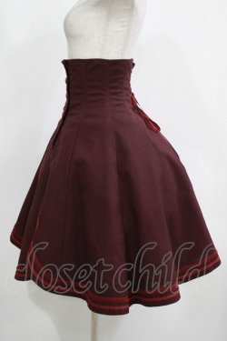 画像2: EXCENTRIQUE / ブラスバンド・コルセットスカート S-M ボルドー H-25-12-11-012-EL-SK-KB-ZH