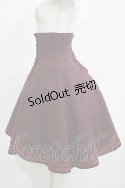 画像2: EXCENTRIQUE / ブラスバンド・コルセットスカート S-M ボルドー H-25-12-11-012-EL-SK-KB-ZH