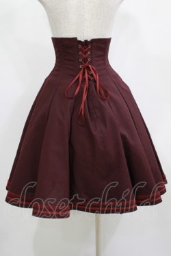 画像3: EXCENTRIQUE / ブラスバンド・コルセットスカート S-M ボルドー H-25-12-11-012-EL-SK-KB-ZH