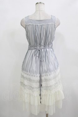 画像3: Ozz oneste / 薔薇刺繍シアーストライプワンピース  グレー H-25-12-11-014-OO-OP-KB-ZH